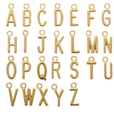 Alphabet Charms Metal Initial A-Z Letter 5pc Pack AAC1198