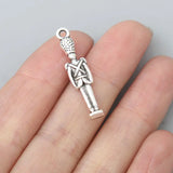 Antique Silver Metal Soldier Kids Charms 100pcs