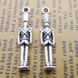 Antique Silver Metal Soldier Kids Charms 100pcs