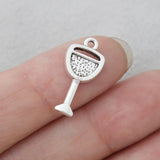 Antique Silver Tableware Charms Wine Glass DIY Jewelry Charms