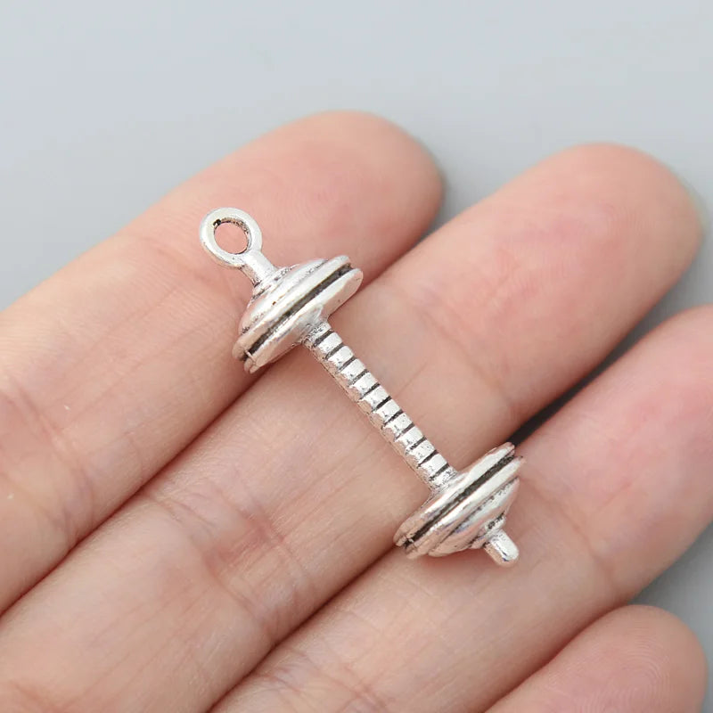 Fitness Dumbbell Charm 50pcs AAC337