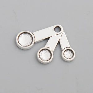 Antique Silver Kitchen Measuring Spoon Charms 100pcs