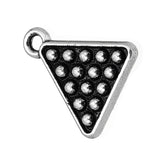 Vintage Table Tennis & Billiards Alloy Charms 16*19mm 50pcs