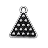 Vintage Table Tennis & Billiards Alloy Charms 16*19mm 50pcs