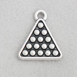 Vintage Table Tennis & Billiards Alloy Charms 16*19mm 50pcs