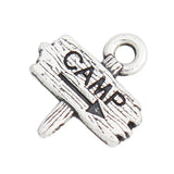 Alloy CAMP Road Sign Charms For Campers 100pcs