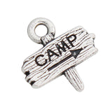 Alloy CAMP Road Sign Charms For Campers 100pcs