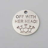 Alloy Round Off With Her Head Charms 50pcs