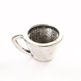 Alloy 3D Coffee Cup Charms Utensil Charms 7*11mm 100pcs