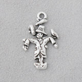 Alloy Antique Silver Scarecrow Shape Charms Fork Farmers 15*25mm 100pcs