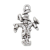 Alloy Antique Silver Scarecrow Shape Charms Fork Farmers 15*25mm 100pcs