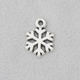 Antique Silver Snowflake Charms 100pcs AAC1398