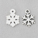 Antique Silver Snowflake Charms 100pcs AAC1398
