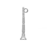 Alloy Clarinet Music Instrument Charms 6*28mm 50pcs