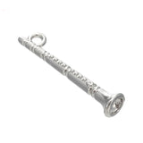 Alloy Clarinet Music Instrument Charms 6*28mm 50pcs