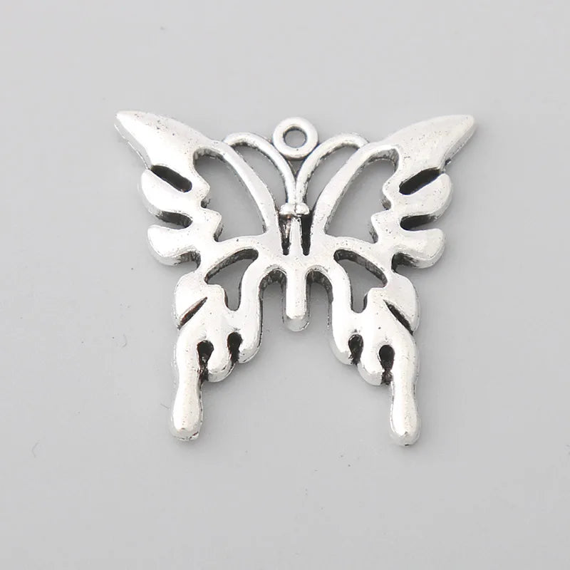 Alloy Butterfly Charms Insect Animal Charms 50pcs AAC1786