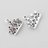 Alloy DIY Jewelry Crown Charms 12*13mm 100pcs