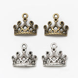 Alloy DIY Jewelry Crown Charms 12*13mm 100pcs