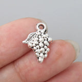 Alloy Grape Fruit Pendant Charms 13*18mm 100pcs