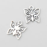 Alloy Butterfly Charms Animal 13*15mm 100pcs AAC124
