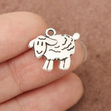 Alloy Lamb Charms Animal Sheep Charms 16*18mm 100pcs AAC1174