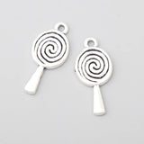 Alloy Lollipop Charms For Kids Jewelry Making 100pcs