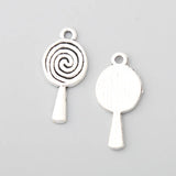 Alloy Lollipop Charms For Kids Jewelry Making 100pcs