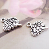 Medical Organ Brain Charms For Nurse Doctor 13*14mm 100pcs
