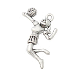 Volleyball Girl Charms Gymnastics Charms 50pcs AAC1600