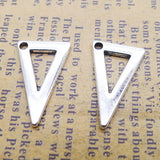 Metal Triangle Charms For Kids 12*20mm 100pcs