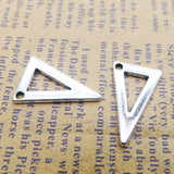 Metal Triangle Charms For Kids 12*20mm 100pcs
