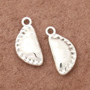 10*22mm Alloy Silver Dumplings Charms 50pcs AAC066
