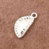 10*22mm Alloy Silver Dumplings Charms 50pcs AAC066