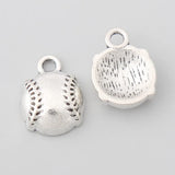 Alloy Baseball Charms Softball Charms 11*15mm 100pcs AAC1833