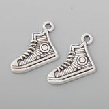 Alloy Sport Sneaker Charms Runner Shoe Charms 13*17mm 100pcs