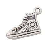 Alloy Sport Sneaker Charms Runner Shoe Charms 13*17mm 100pcs