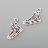 Alloy Sport Sneaker Charms Runner Shoe Charms 13*17mm 100pcs