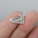 Alloy Sport Sneaker Charms Runner Shoe Charms 13*17mm 100pcs