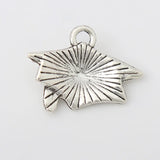Vintage Graduation Hat Charms For School Students 20*25mm 100pcs AAC1559