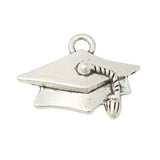 Vintage Graduation Hat Charms For School Students 20*25mm 100pcs AAC1559