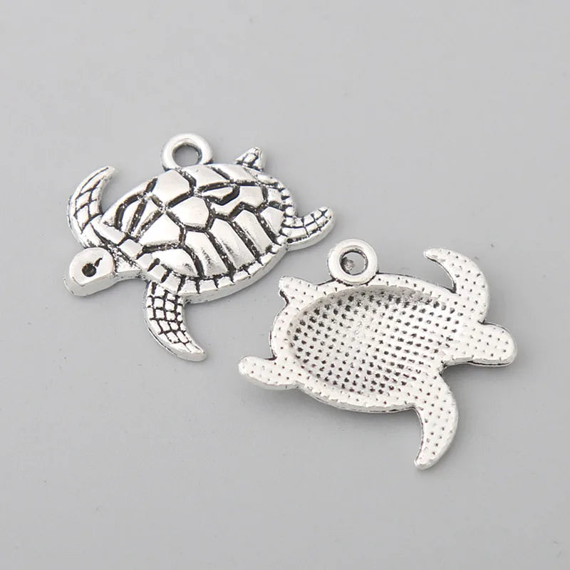 Alloy Turtle Charms Tortoise Charms 18*20mm 100pcs AAC1087