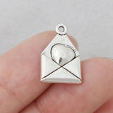 Alloy Stamped Envelope Charms 100pcs 12*18mm AAC1291