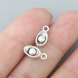 Silver Alloy Chinese Ingot Charms 6*12mm 100pcs AAC171
