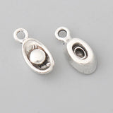 Silver Alloy Chinese Ingot Charms 6*12mm 100pcs AAC171