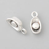Silver Alloy Chinese Ingot Charms 6*12mm 100pcs AAC171