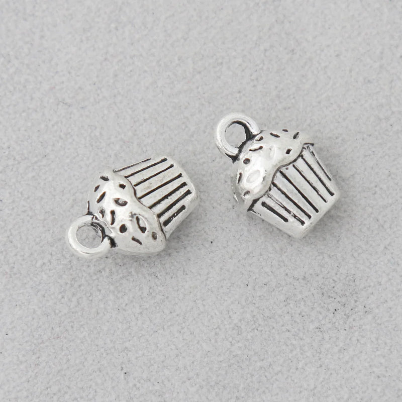 Vintage Sweet Cake Shape Dangle Charms 10*14mm 50pcs