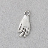 Antique Silver Buddha Hand Charms 100pcs