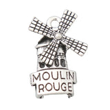 Antique Silver Windmill Alloy Charms 100pcs