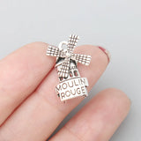 Antique Silver Windmill Alloy Charms 100pcs