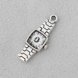 Vintage Alloy Watch Shape Pendant Charms for Jewelry Making